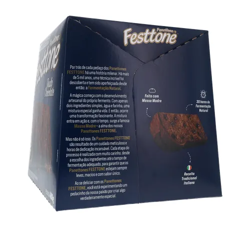 Panettone Duplo Chocolate Festtone 400G 360-25