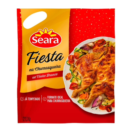 Ave Fiesta Seara Churrasqueira Temperada Ao Vinho Branco Pacote 1,3Kg