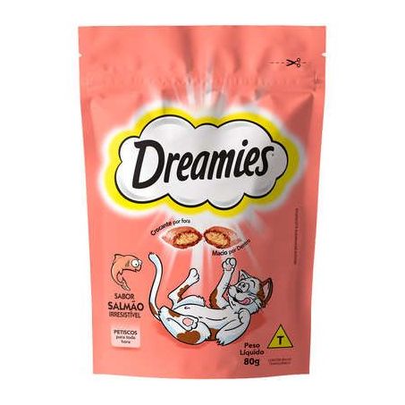 Petisco gato dreamies 40g salmão