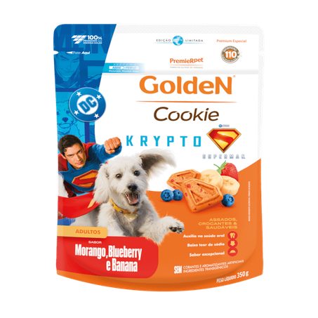 Cookie Golden Krypto para Cães Adultos Edição Limitada 350Gr