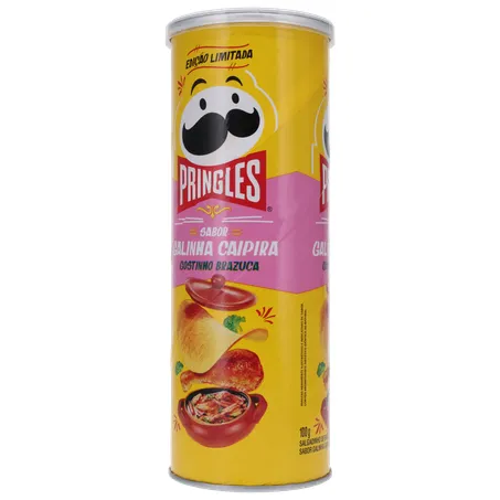 SALGADINHO BATATA PRINGLES GOSTINHO BRAZUCA GALINHA CAIPIRA LATA 100G 360-26