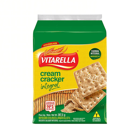 BISC.CREAM CRACKER VITARELLA 367.5G INTEGRAL CX 24.0