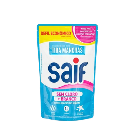 TIRA MANCHAS GEL MAIS BRANCO SEM CLORO SAIF 1,2 L 