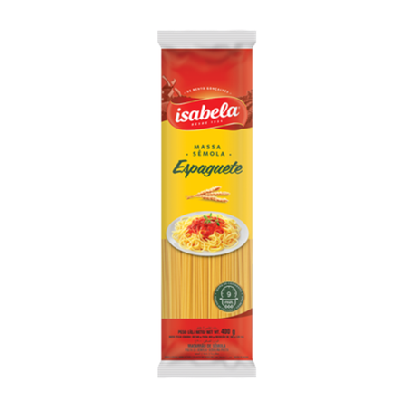 MASSA ISABELA SÊMOLA ESPAGUETE 400G