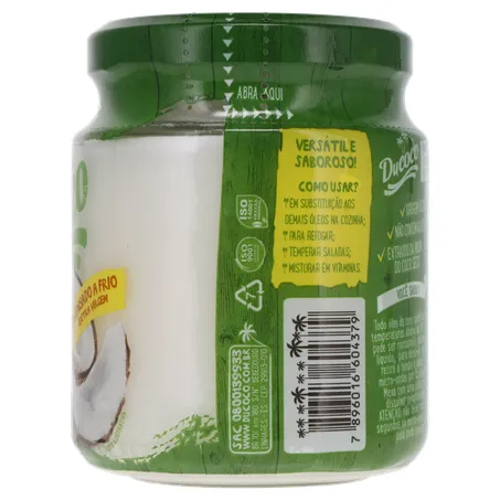 ÓLEO DE COCO DUCOCO EXTRA VIRGEM VIDRO 200ML 360-10