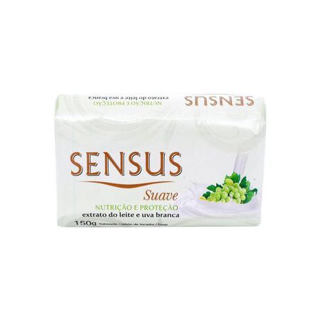 Sabonete sensus suave proteína extraída do leite e uva branca 150g