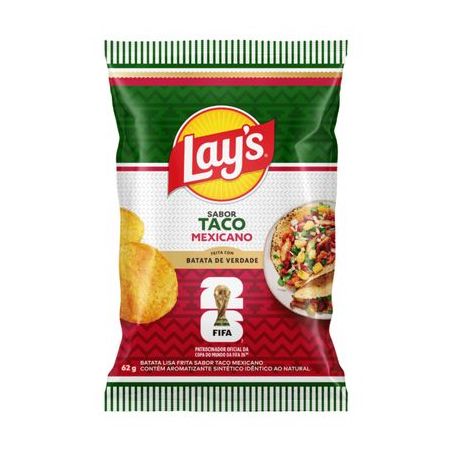 SALGADINHO LAYS TACO MEXICANO 62G