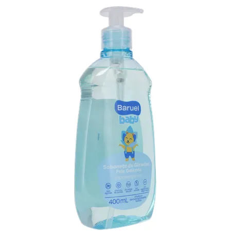 SABONETE LÍQUIDO INFANTIL BARUEL BABY PELE DELICADA PUMP 400ML 360-32