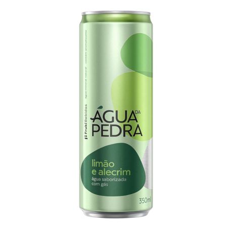 Água da pedra Saborizada c/gás limão e alecrim 350ml