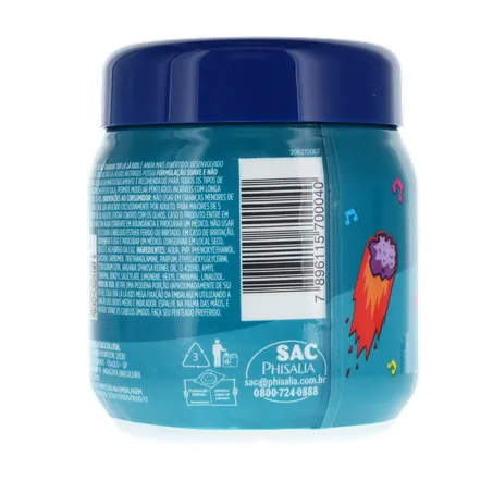 GEL FIXADOR INFANTIL TRÁ LÁ LÁ KIDS MEGA FIXAÇÃO POTE 250G 360-22
