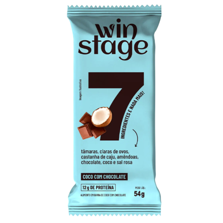 BARRA DE PROTEÍNA WINSTAGE CÔCO/CHOCOLATE 54G
