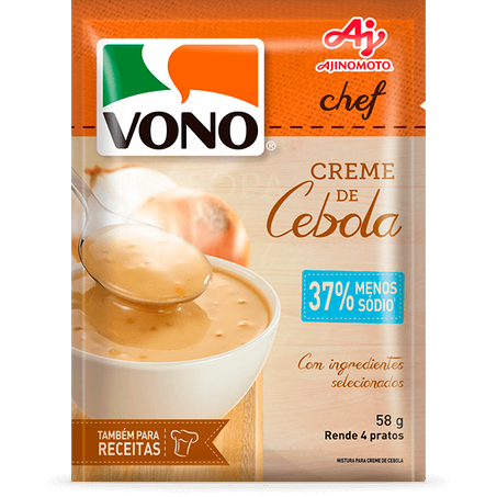 Vono creme de cebola menos sodio 58g