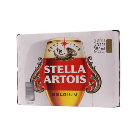 Cerveja stella artois 350ml c/8 und 360-32