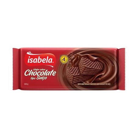 Biscoito Wafer Isabela Chocolate Suíço 100G