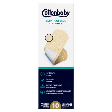 Curativo Cottonbaby Tradicional - Com 10 Curativos