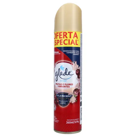 Desodorizador Aerossol Frutas e Flores Vibrantes Glade 360Ml 360-18