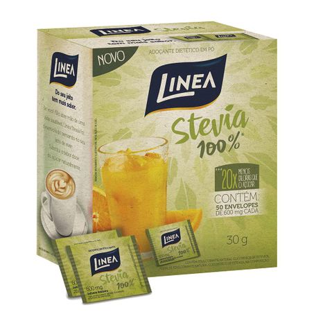 Adoçante Linea C/50 Env 0,6g Stevia