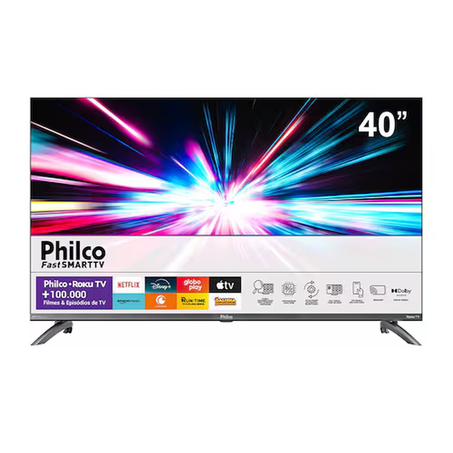 Smart Tv 40'' Philco PTV40M9GR2CGB Roku Full HD Led Dolby Audio