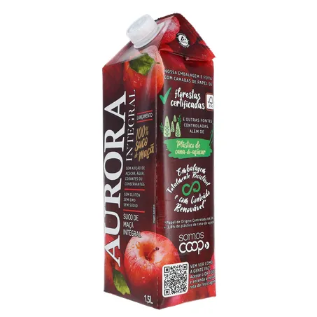 Suco Integral Maça Aurora Cx 1,5l 360-5