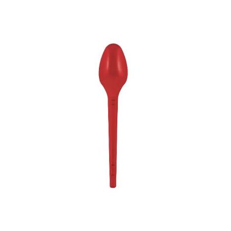 Colher desc strawplast verm 50un