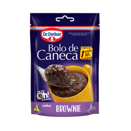MISTURA PARA BOLO DE CANECA BROWNIE DR. OETKER