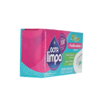 Detergente Sanitário Gota Limpa Pastilha Adesiva Caixa 3un 360-30