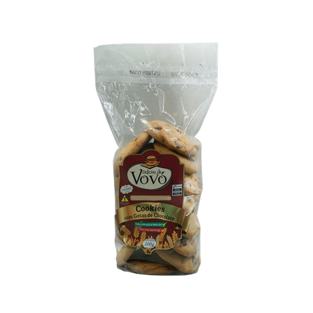 BISCOITO COOKIES C/GOTA CHOCO DELICIA VOVO 200 G  