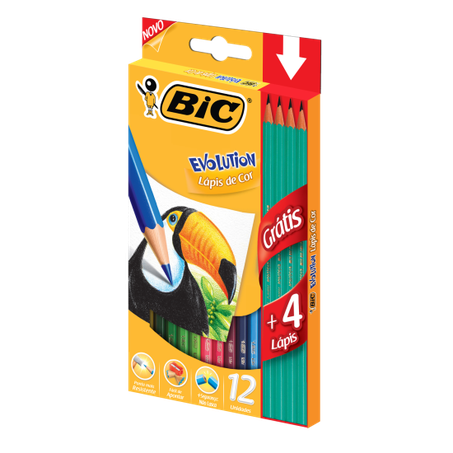 Lapis cor bic evolution c/12 gt4 preto