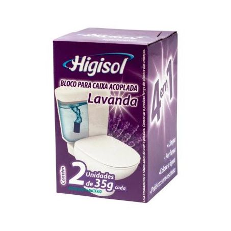 Bloco Sanitário P/Caixa Acoplada Higisol Lavanda 70g 