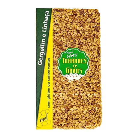 TORRONE DE GERGELIM E LINHACA 32G DONA MARY