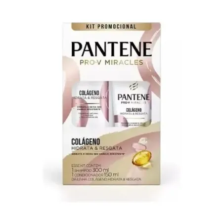 Kit shampoo+cond 450ml pantene colageno