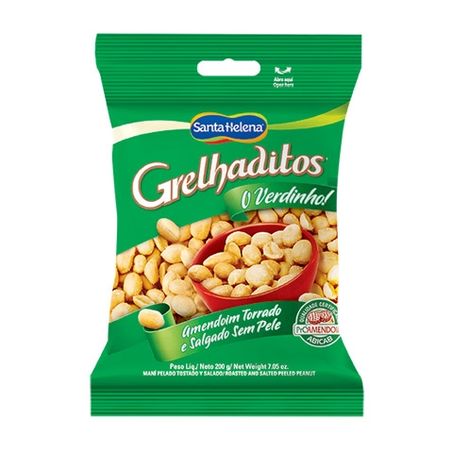 Amendoim Grelhaditos 200g Sem Pele