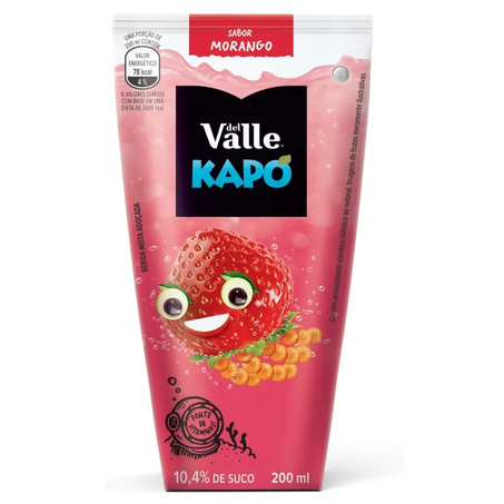 SUCO KAPO DEL VALLE MORANGO 200ML