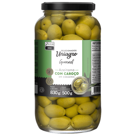AZEITONAS UNIAGRO S/CAROCO 400G