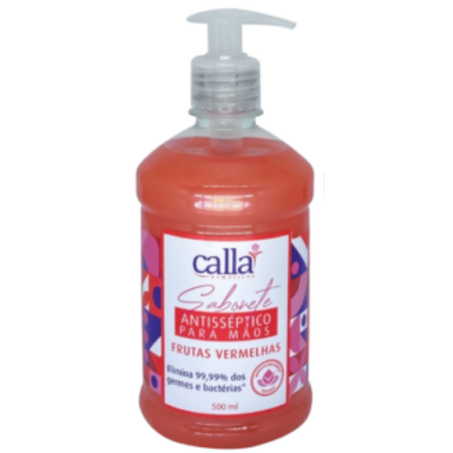 Sabonete liquido antisseptico calla 500ml frutas vermelhas