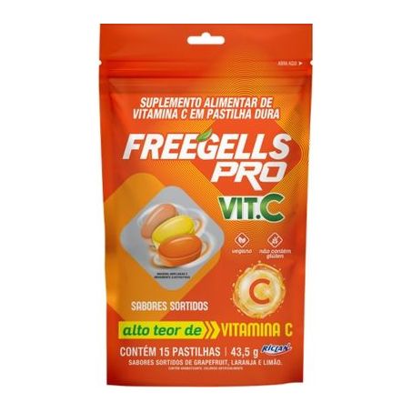 Drops freegells pro sabores sort vit c 43,5g