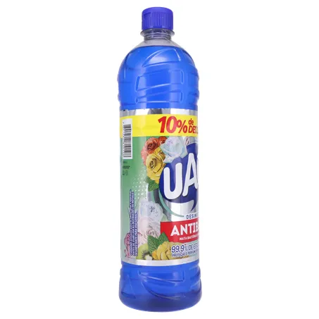 DESINFETANTE UAU ANTIBAC FLORES E FRESCOR 10% DESCONTO 1L 360-30