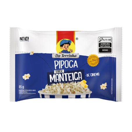 Pipoca P/Microondas Da Terrinha Manteiga 85g