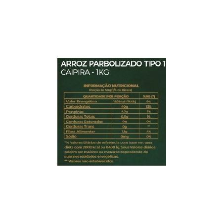 Arroz Caipira Parboilizado 1kg 
  360-1