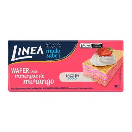 Biscoito Wafer Linea Merengue de Morango 90g