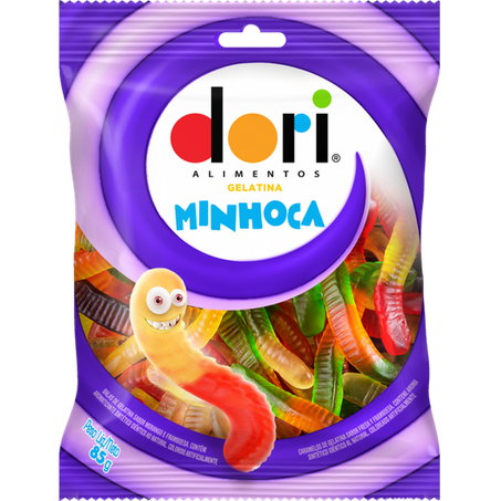 Bala dori gelatina minhoca 60g