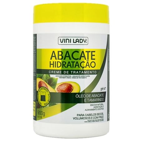 CREME DE TRATAMENTO VINI LADY 900G ABACATE HIDRATAÇÃO