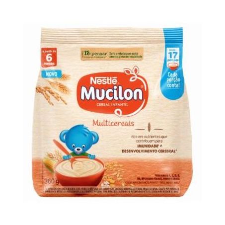 Cereal infantil mucilon 360g multicereais
