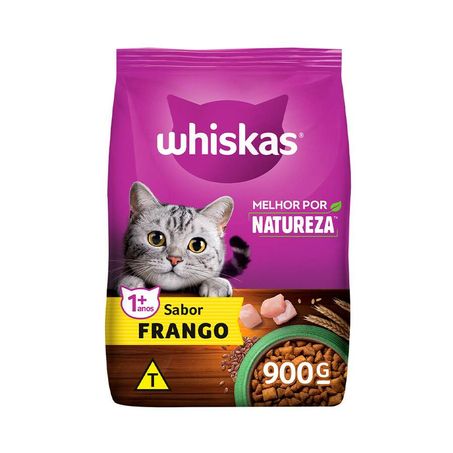 Racao whiskas 900g frango 1+