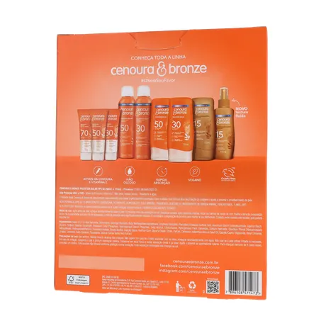 Protetor solar corporal cenoura e bronze 360-19