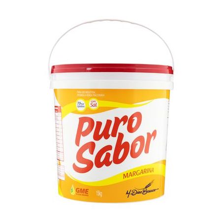 Margarina Manteiga com Sal Puro Sabor Balde 15KG
