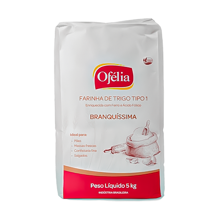 Farinha Trigo Ofelia Plus 5kg Papel 