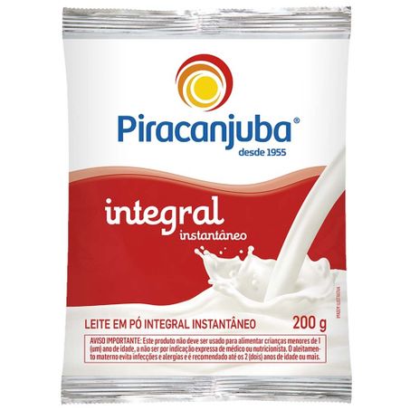 LEITE PO PIRACANJUBA 200GR INTEGRAL