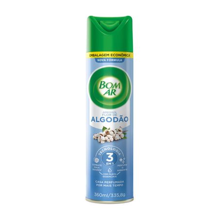 Odorizante de ambiente Bom Ar Flor de Algodão 360ml