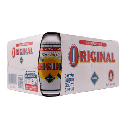 Cerveja antarctica original pilsen 350ml caixa com 12un 360-23